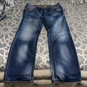 Rock Revival jeans, size 34, blue color, excellent condition